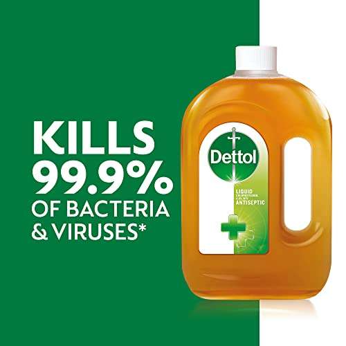 4 x Dettol Original Liquid Antiseptic Disinfectant for First Aid, Wounds and Cuts, 750 ml £11.55 (£10.01 On Subscribe & Save) @ Amazon