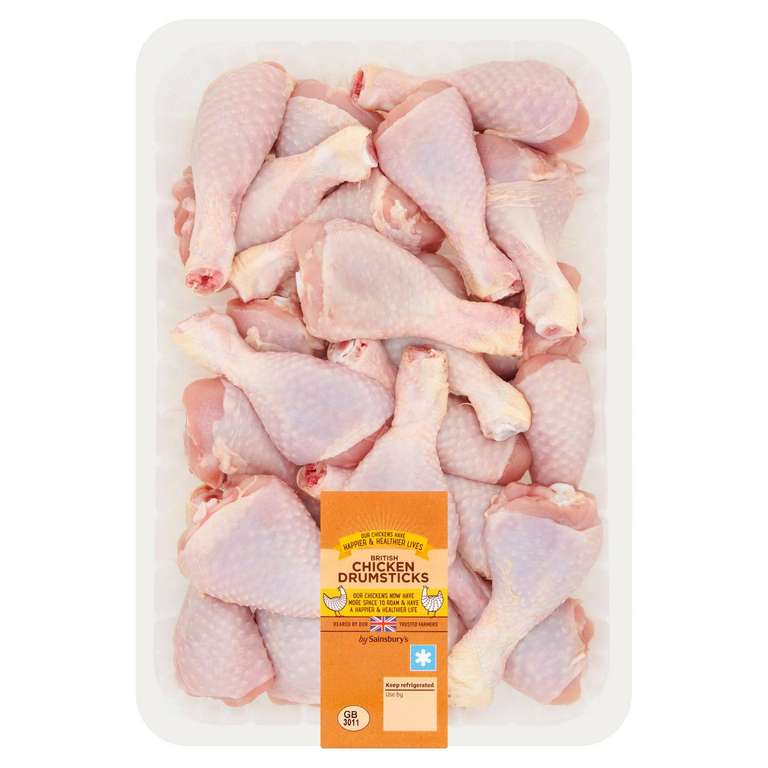 2kg Fresh Chicken Drumsticks - £3.35 / £1.67kg @ Sainsbury's
