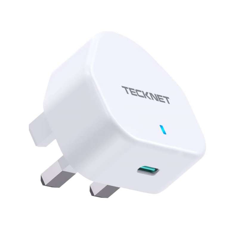 TECKNET 33W Fast USB-C GaN III Charger Plug w/code