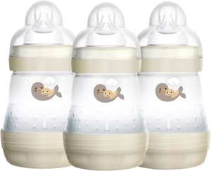 MAM Easy Start Self Sterilising Anti-Colic Baby Bottle 3 Pack (3 x160 ml) with Slow Flow MAM Teats Size 1 - £15.79 with voucher @ Amazon