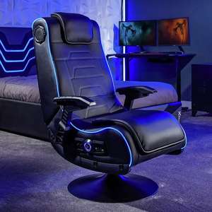 X Rocker Evo Pro 2.1 Audio Neo Fibre LED Gaming Chair - Free C&C