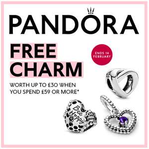 FREE Pandora Charm worth up to £30 When You Spend £59 on Pandora + Free Delivery @ Argento