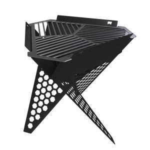 Hex collapsible portable outdoor bbq and fire pit - matt black £34.99 @ Wave Sups