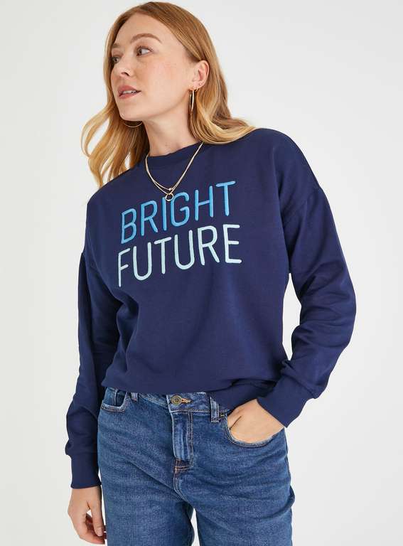 Navy Bright Future Sweatshirt (free C&C)