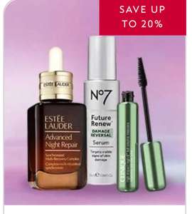 Pay Day Deals, save up to 20% on Fragrance ,Premium Beauty + Extra 5% Off Selected Items With Code (+£1.50 C&C on orders under £15)