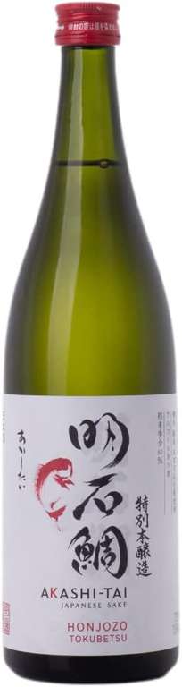 Akashi Tai Tokubetsu Honjozo Sake 15% ABV 72cl