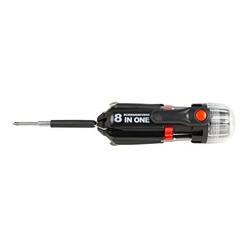 Tool Tech 53390 8-in-1 Screwdriver Multi-Tool with Torch - £7.50 @ Amazon