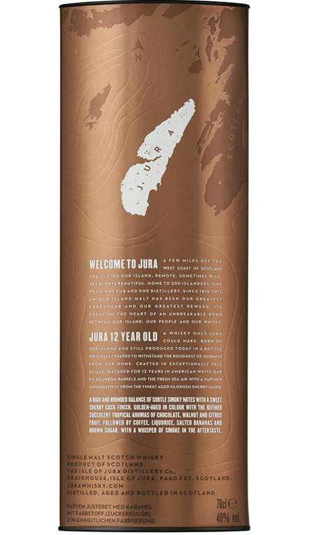 Jura 12 Year Old Single Malt Whisky 70 cl. - £29.99 / £28.49 S&S @ Amazon