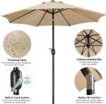 Yaheetech Garden Parasol Umbrella 2.7m (Cream / Tan) W/Voucher - Sold by Yaheetech UK