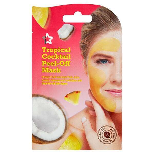 Superdrug Tropical Cocktail Peel Off Face Mask 10ml: 50p each or 3 for £1 + Free Click & Collect @ Superdrug