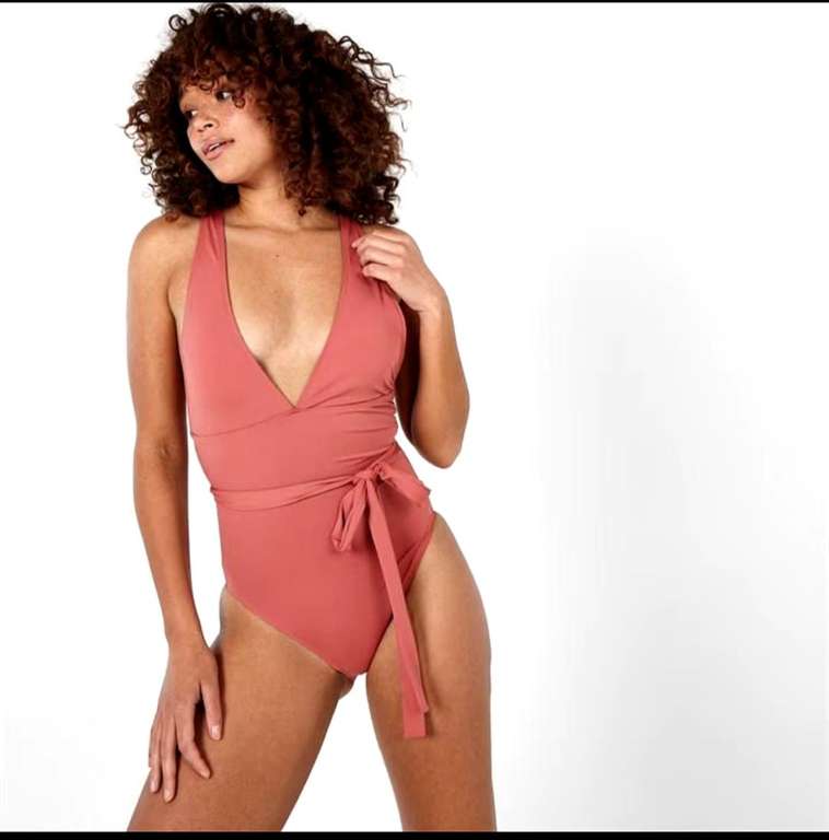 Firetrap Multiway Womens Swimsuit in Terracotta with code