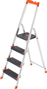 SONGMICS Step Ladder ( 4 Steps / 12CM wide steps / Tool holder / 150KG load ) with voucher @ SONGMICS HOME UK