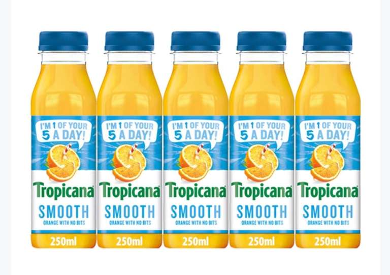 250ml Tropicana Orange Juice 5 For £1 @ Farmfoods