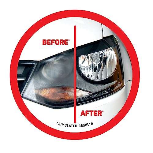 Holts HREP0031A Headlight Restoration Kit Restore Clarity in Cloudy Yellowing & Oxidized Headlamps to Like-New Condition