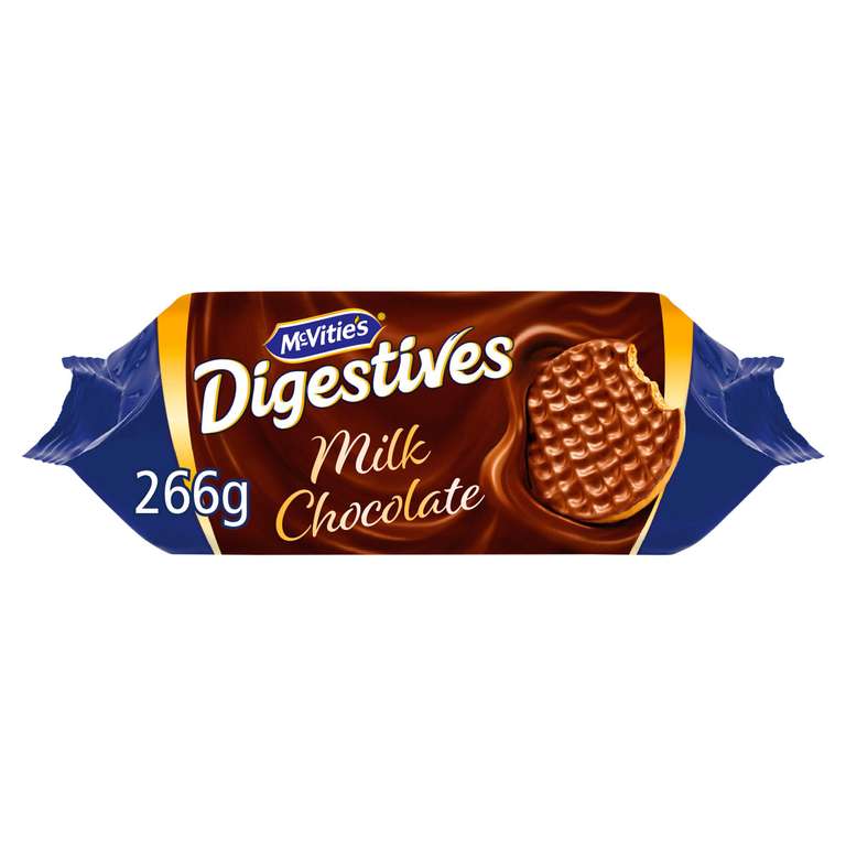 McVitie's Milk Chocolate Digestives Biscuits 266g Nectar Price £1.25 @ Sainsburys