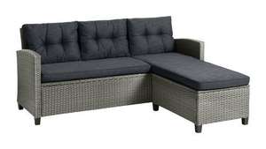 Lounge sofa MORA w/chaise 3-seater grey £200 with free click and collect - Delivery from £19.99 @ JYSK