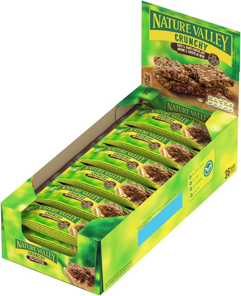 Nature Valley Crunchy Oats and Chocolate Cereal Bars, 36 x 42g - price at checkout - Selected Accounts (£5.35 with max s&s)