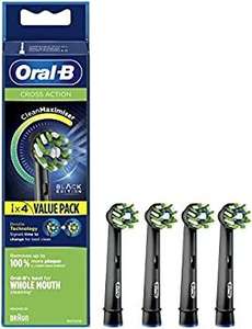 Oral-B Cross Action Electric Toothbrush Head, Pack Of 4 Black £9.75 (£9.26 Subscribe & Save) @ Amazon