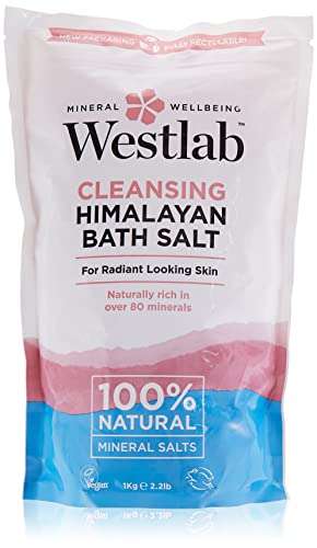 Westlab Cleansing Himalayan Bath Salt Pouch, 1kg Unscented