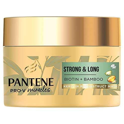 Pantene Miracles Strong & Long Keratin Hair Mask With Bamboo & Biotin helps reduce hair loss - £2.75 / £2.61 S&S @ Amazon
