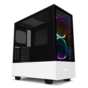 NZXT H510 Elite - Mid-Tower PC Case - RGB Lighting - White/Black - £99.98 @ Amazon