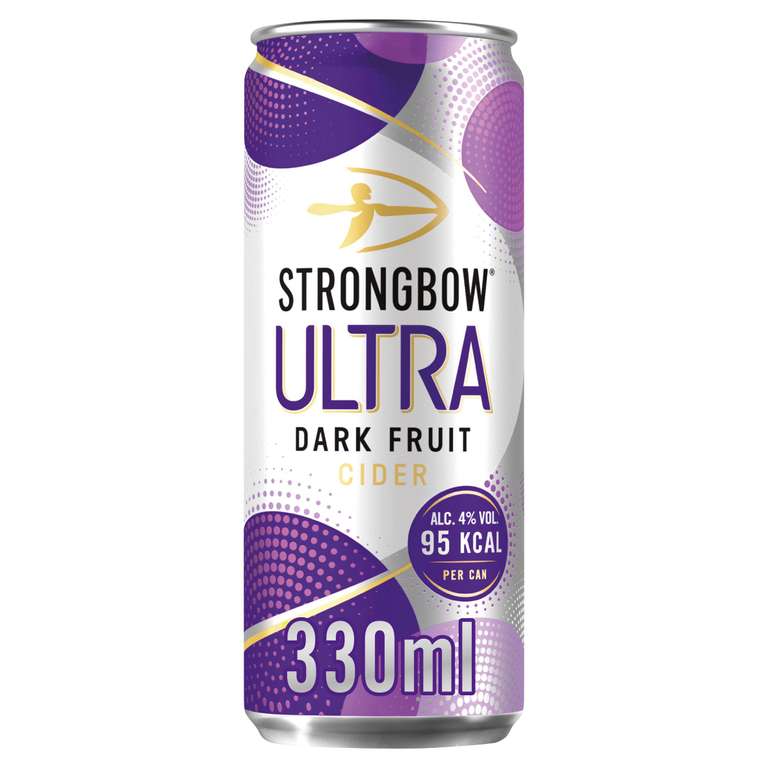 Strongbow Ultra Dark Fruit Cider Can 330ml 75p @ sainsbury's the shires retail park Leamington spa