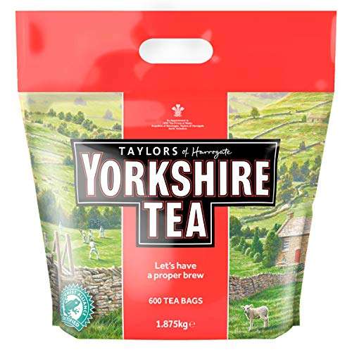 Yorkshire Tea Bags 1.875 Kg , 600 Tea Bags (£12.36 Subscribe & Save)