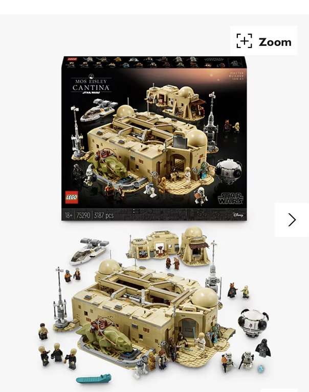 LEGO Star Wars 75331 The Razor Crest £395.99 / 75290 Mos Eisley Cantina - £255.99 with code (My John Lewis Members) @ John Lewis & Partners