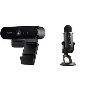 Logitech Brio Gaming Webcam 4K Streaming Edition HD Webcam + Blue Microphones Yeti USB Microphone £199.98 @ Amazon
