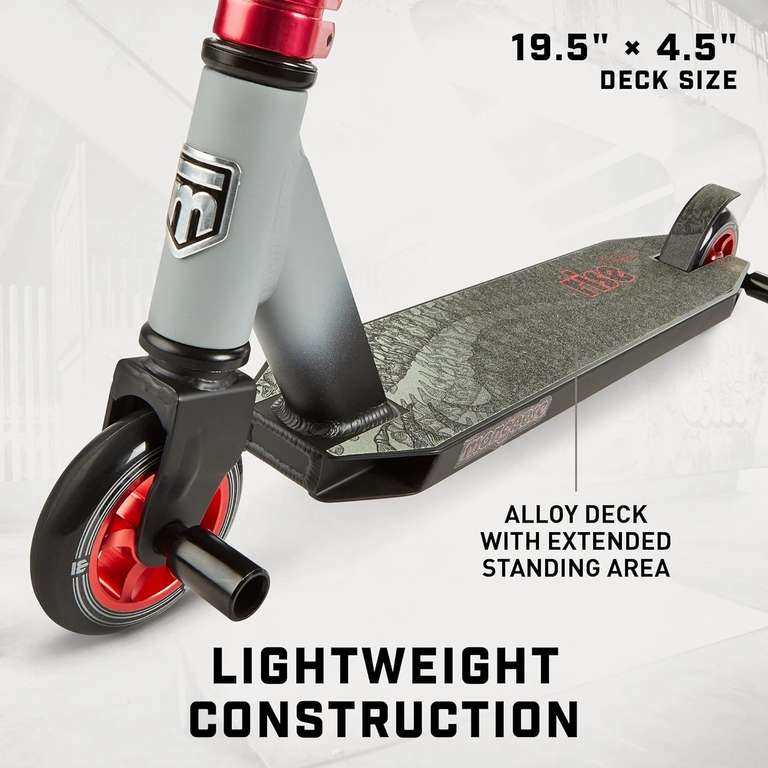 MONGOOSE Rise 100 Pro Freestyle Scooter Black & Red