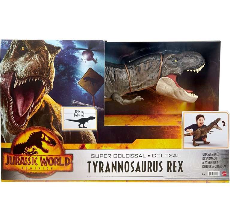 Jurassic World Colossal Tyrannosaurus Rex, Extra Large Dinosaur Toy at 41.5 Inches £25.49 @ Amazon Prime Exclusive
