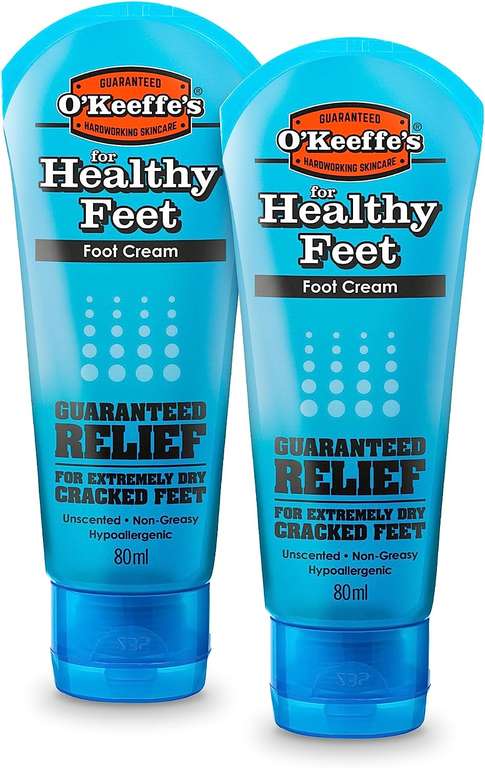2 x 80ml pack - O'Keeffe's Healthy Feet - £8.66 with Sub & Save