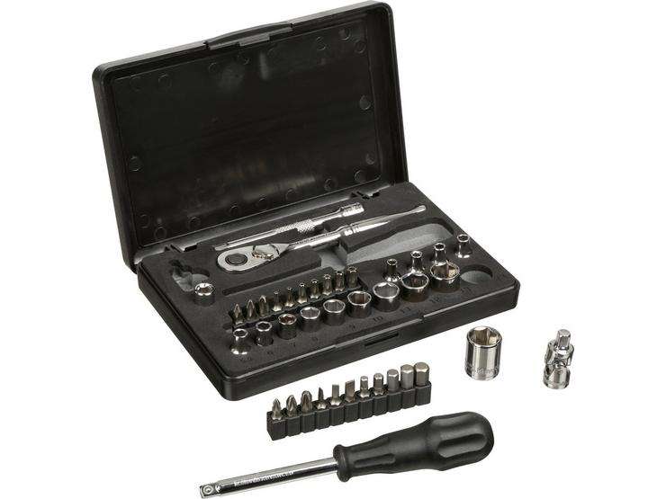 Halfords Advanced 40 Piece 1/4" Socket Set + Free Advanced Screwdriver & Bit Set - £31.50 with code / £27 with MC Club Sign up @ Halfords