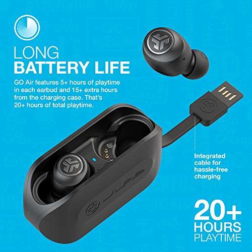 JLab Go Air Wireless Earphones, True Wireless Ear Buds with USB Charging Case, Bluetooth Earbuds with Dual Connect £14.99 @ Best-GIG/ Amazon