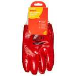Amtech N2401 PVC Work Gloves Large (Size 9), Heavy Duty and Certified Quality for Liquid and Oil Handling, Red £1 @ Amazon