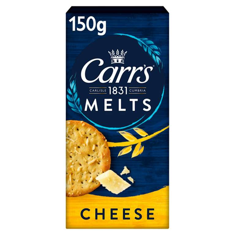 Carr's Melts Crackers 150g (Cheese / Italian Herbs / Original) - £1 @ Sainsbury's