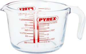 Pyrex Glass Measuring Jug, 1L, Transparent - £5.50 @ Amazon