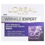 L’Oréal Paris Wrinkle Expert Anti-Wrinkle 55+ Night Cream, Reduces Wrinkle Appearance, Moisturise, Firms Skin, and Redefines Contours