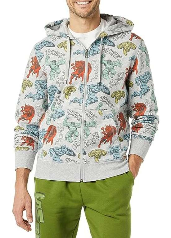 Amazon Essentials Marvel Men's Fleece Full-Zip Hoodie Sweatshirts size £7.54