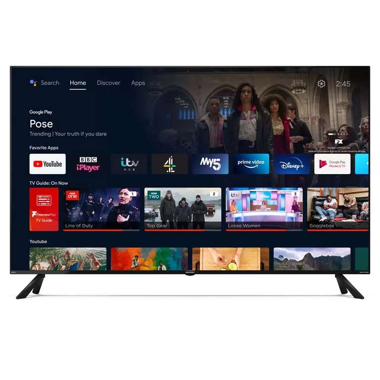 Sharp 70 Inch 4K Ultra HD Smart Android TV (2.1 Harman/Kardon Sound & Dolby Atmos) + 5 Year Warranty - £529.99 Delivered (Members) @ Costco