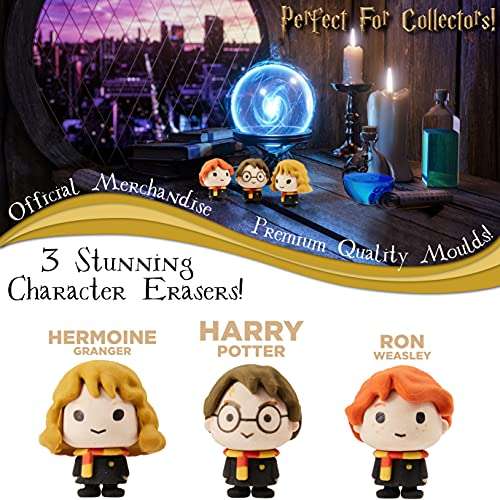 Harry Potter Rubbers Erasers (Kids' Play Action Figures 3 Pack) - £5 - Sold by Get Trend. / Dispatches from Amazon