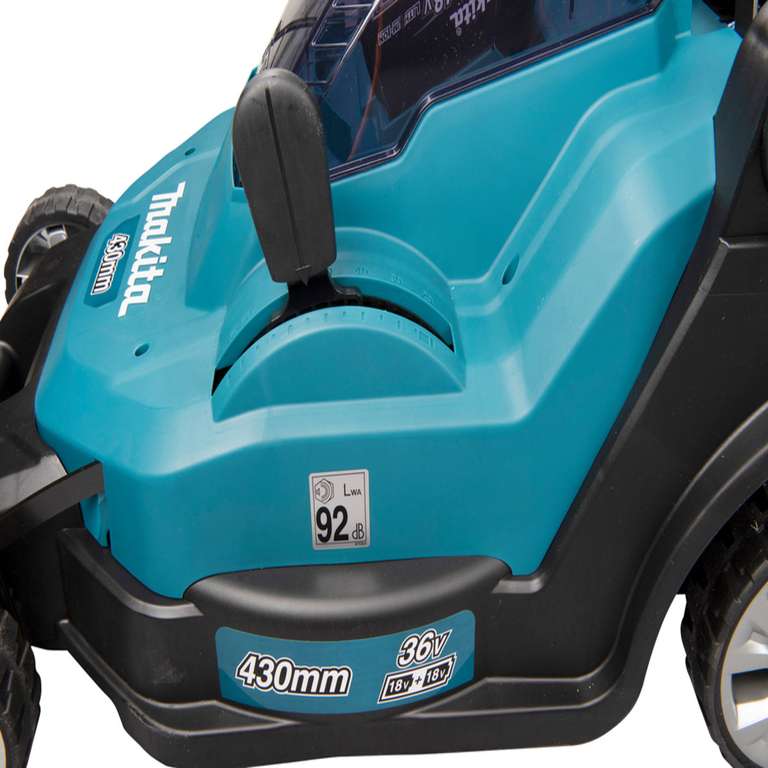 Makita DLM432CT2 36V Cordless Lawn Mower 430mm With 2 x 5.0Ah Batteries & Charger - Plus 2 battery redemption - £345 @ Tools4Trade