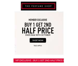 Buy 1 Fragrance Get Any 2nd Item Half Price for Members