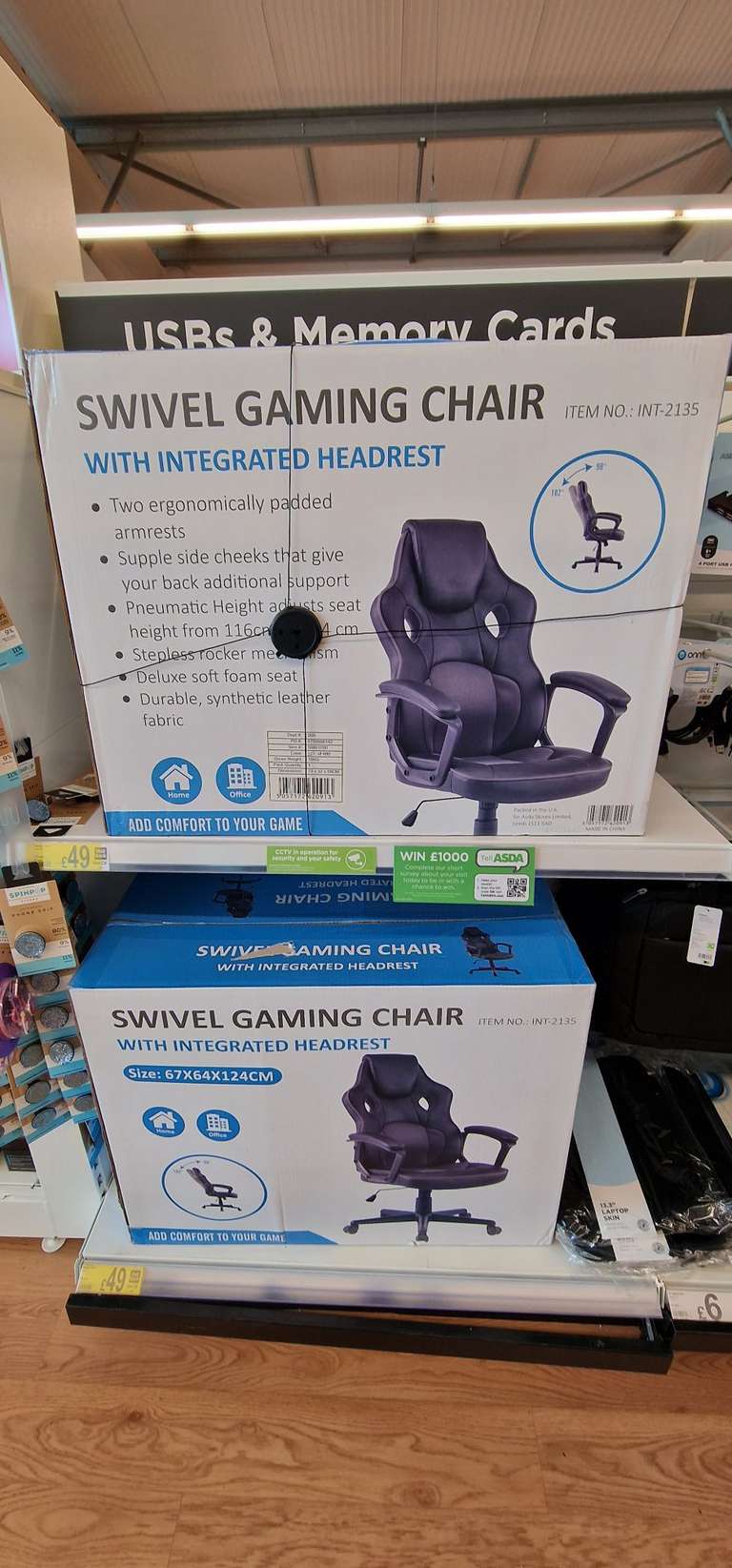 gaming chair asda