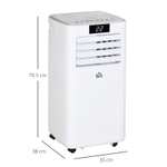 HOMCOM 4-In-1 7000 BTU Mobile Air Conditioner for Room up to 15m² £165.74 via app with code @ AOSOM