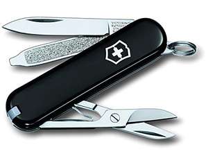 Victorinox Classic SD Swiss Army Pocket Knife, Small, Multi Tool, 7 Functions, Scissors, Nail File, Black £15.74 @ Amazon