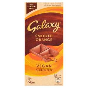 Galaxy Vegan Smooth Orange / Crumbled Cookie 100g bars - £1 each @ Asda