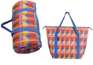 Abstract Play Large Cool Bag, 21L - £8 / Home Abstract Play Fleece Picnic Rug-Large, L200 x W150cm - £12 (Free click & Collect) @ Argos