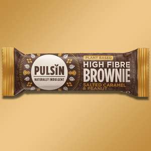 18x Pulsin Plant Based High Fibre Brownie Salted Caramel & Peanut 35g Bars, double choc or fudge - £5 / £6 delivered @ Yankee Bundles