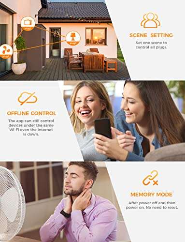 Refoss Smart Plug 4-Pack HomeKit-enabled £25.68 at Amazon (Also supports Alexa, Hey Google & Samsung SmartThings)